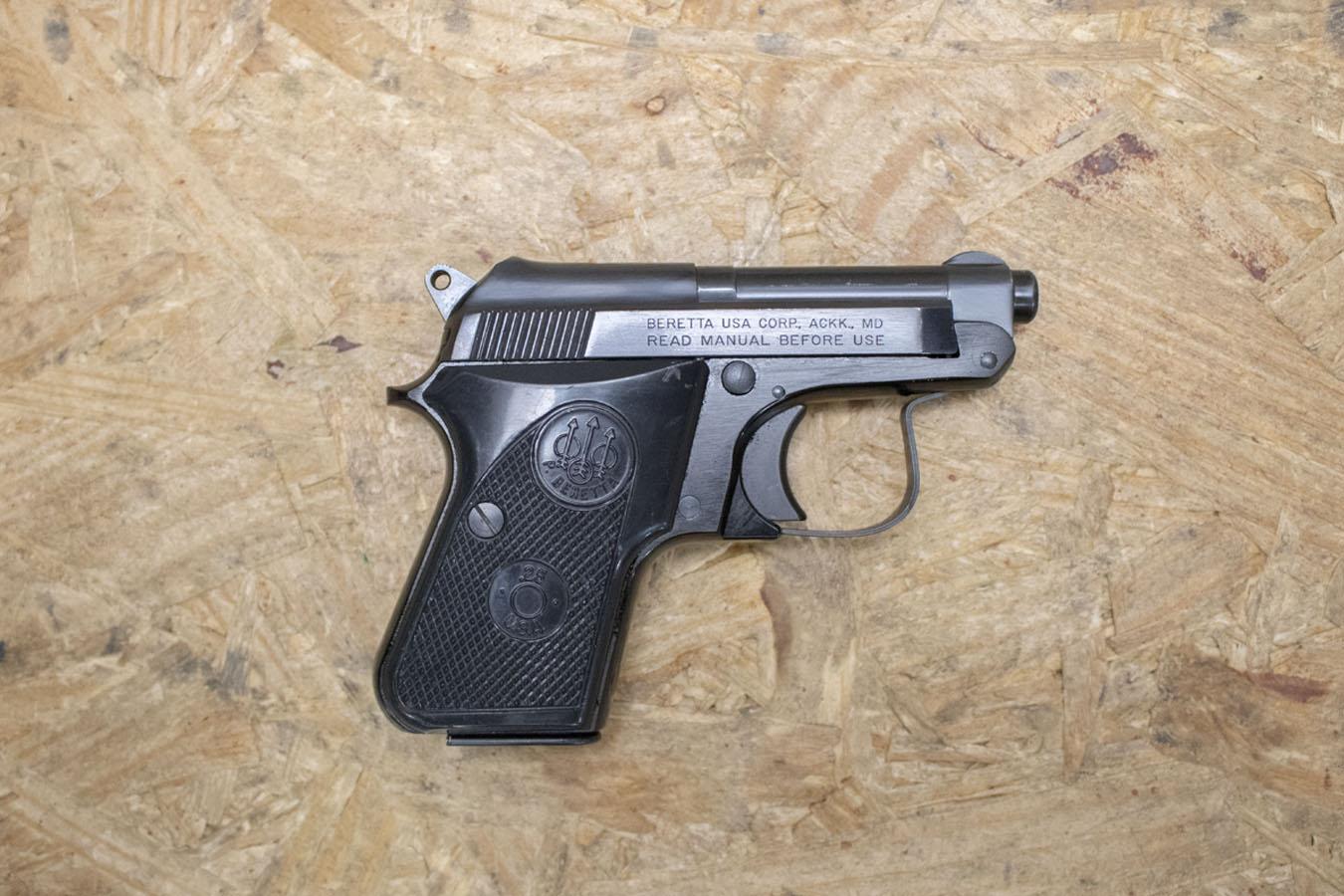 Beretta 950BS 25ACP Police Trade-in Semi-Automatic Pistol w/ Tip Up Barrel
