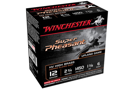WINCHESTER AMMO 12 Ga 2 3/4 in 1 3/8 oz #6 Shot Super Pheasant 25/Box