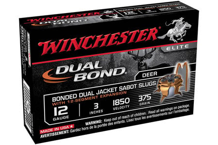 WINCHESTER AMMO 12 Ga 2-3/4 in 375 gr Sabot Dual Bond 5/Box