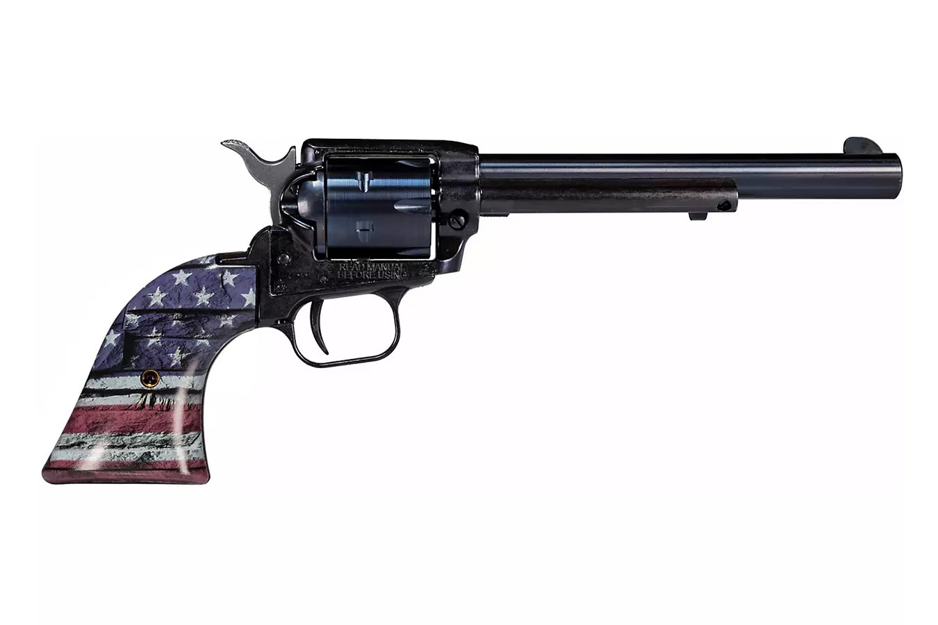 No. 1 Best Selling: HERITAGE ROUGH RIDER 22LR REVOLVER WITH AMERICAN FLAG GRIP