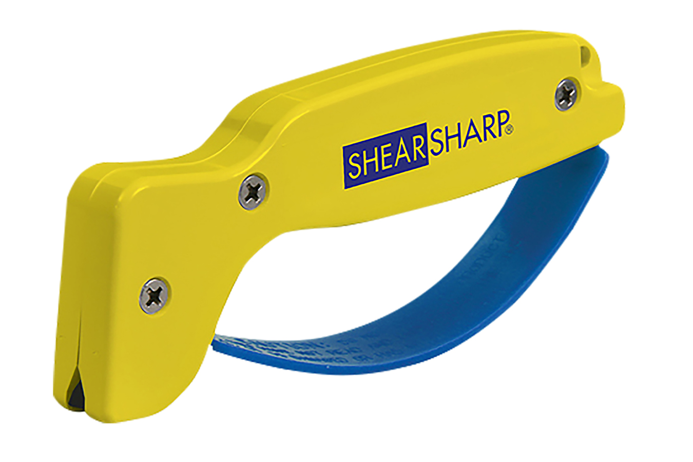 Accusharp ShearSharp Scissors Sharpener Diamond Tungsten Carbide Sharpener Yellow/Blue