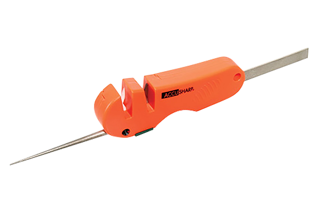 Accusharp 4-in-1 Sharpener Hand Held Coarse Tungsten Sharpener Orange