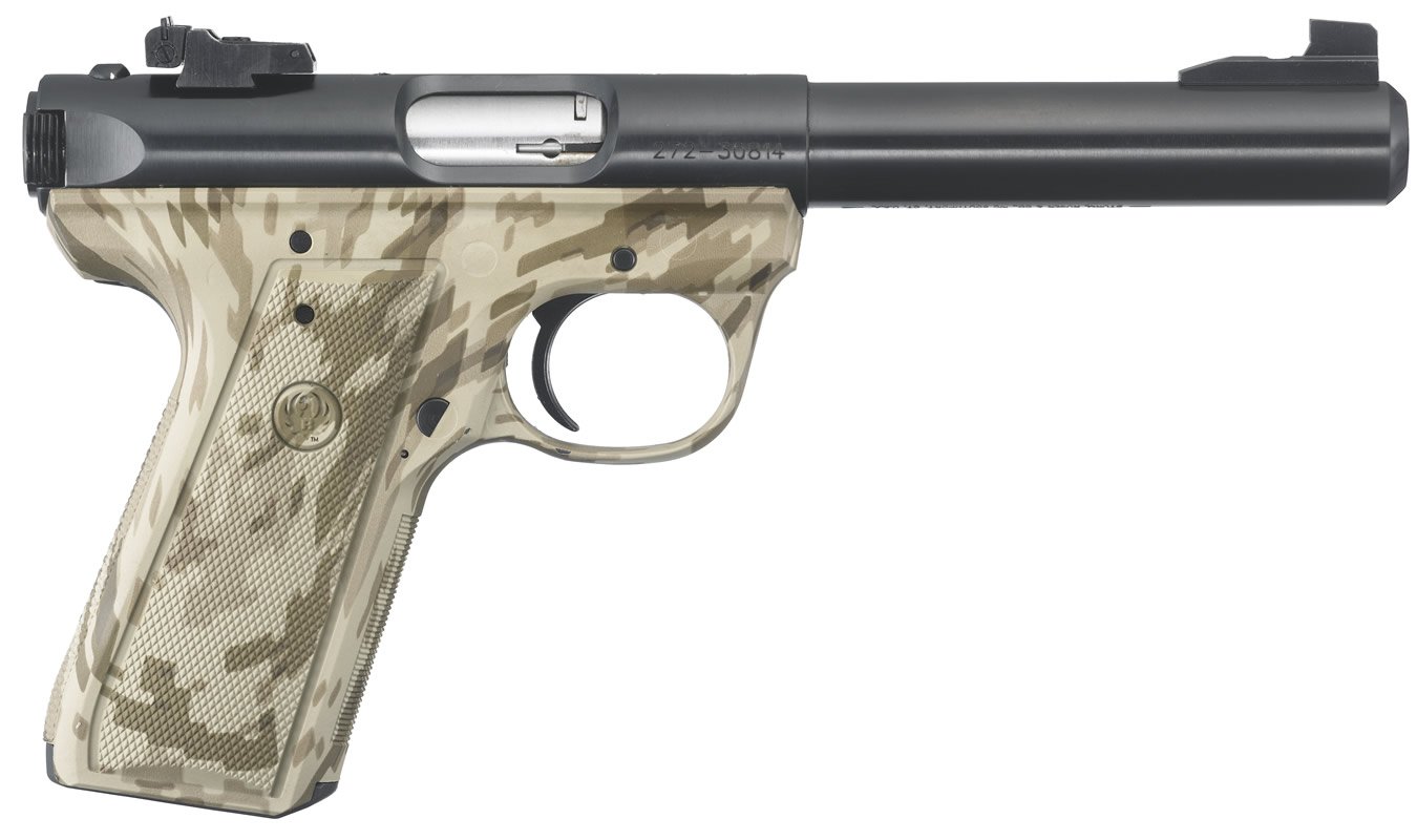 RUGER 22/45 TARGET 22LR WATERDOG BROWN CAMO