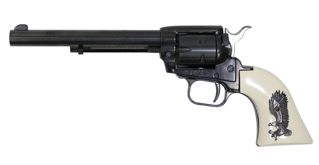 Heritage Rough Rider 22LR/22WMR Rimfire Revolver with Simulated Ivory Eagle Grips