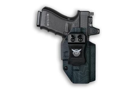 WE THE PEOPLE SIG SAUER LEFT HANDED P365X RED DOT OPTIC CUT TOPOGRAPHIC GRAY IWB HOLSTER