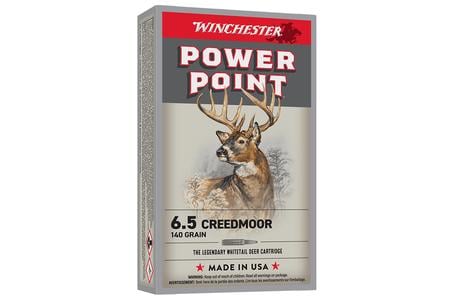 Winchester 6.5 Creedmoor 140gr SP Power-Point 20/Box