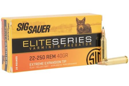 Sig Sauer 22-250 Rem 40 gr Extreme Expansion Tip Elite Series Varmint and Predator 20/Box