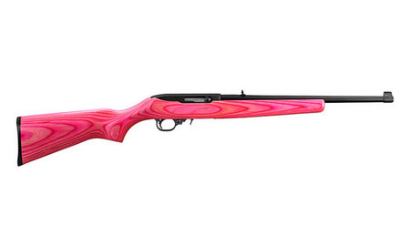 RUGER 10/22 Compact 22 LR Rimfire Rifle with Pink Laminate Stock