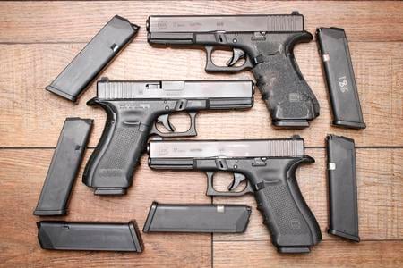 GLOCK 17 GEN4 9MM POLICE TRADE-INS WITH NIGHT SIGHTS FAIR