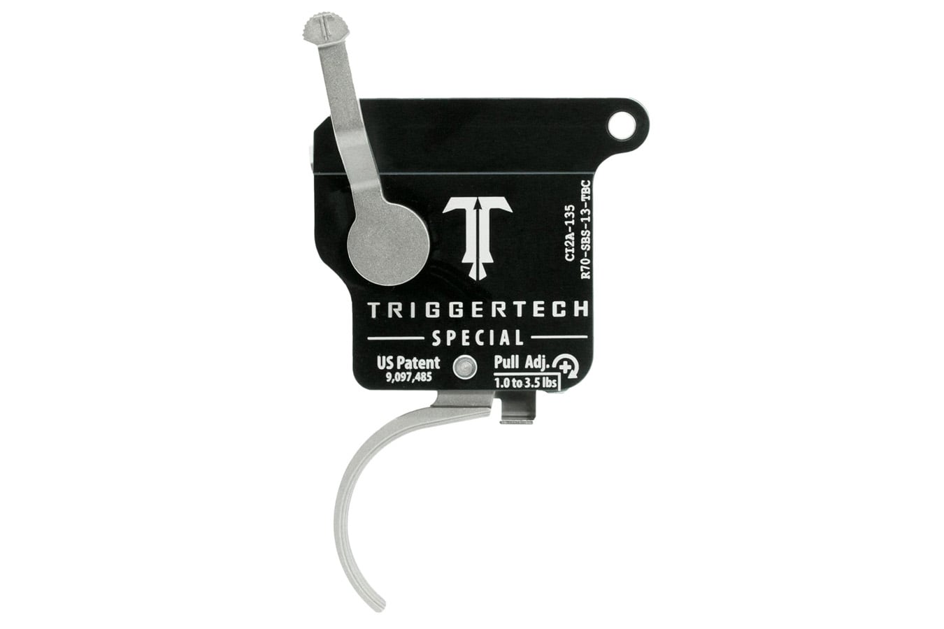 Triggertech Special Single-Stage Traditional Curved Trigger with 1-3.50 lbs Draw Weight for