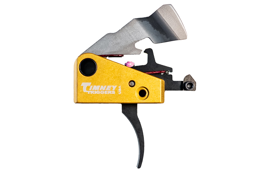 Timney Featherweight Single-Stage Curved Trigger with Black/Gold Finish ...