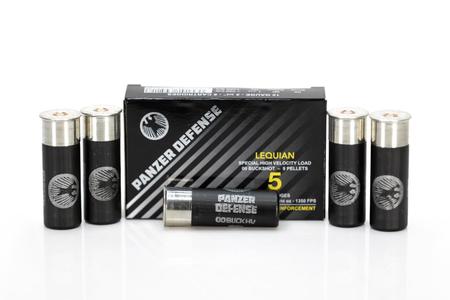 Panzer Arms 12 Gauge 2-3/4 In 9 Pellet 00 Buckshot Lequian Special 5/Box