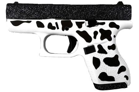 GLOCK 42 380 ACP TACTICAL COW GLITTER GUN 3.25` BARREL