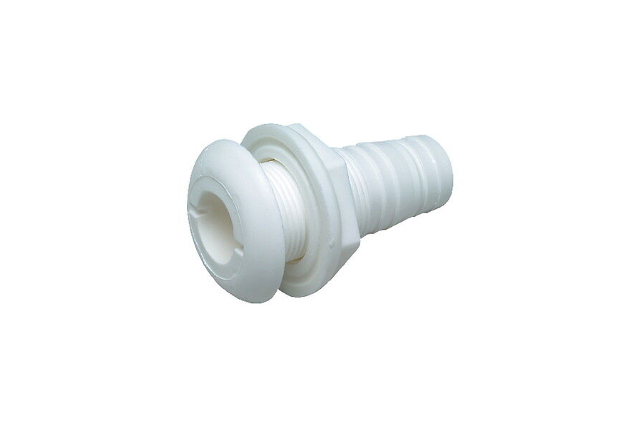 Seachoice 1-1/8 Inch Plastic 3-Way Tee Hose Fitting For Marine Boats - White