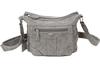 BULLDOG MEDIUM CROSSBODY WITH HOLSTER GRAY SUEDE