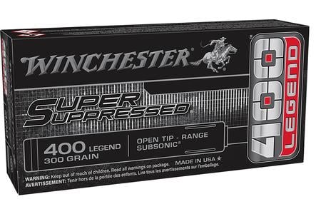 Winchester 400 Legend 300 Grain Open Tip Super Suppressed 20/Box