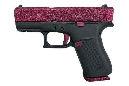 GLOCK 43X 9 MM 3.41 IN BARREL 2-10 RD MAGS BLACK CHERRY GLITTER