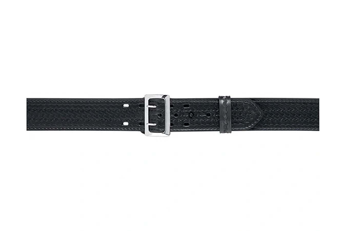 Safariland 87 Sam Browne Buckled Duty Belt, 2.25 Inch, Chrome Buckle