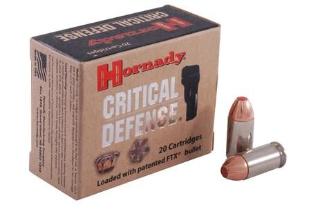 HORNADY 45 ACP+P 185 gr Critical Defense 20/Box