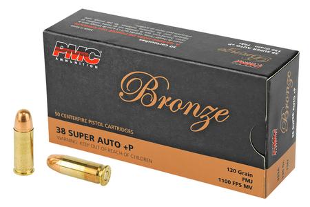 PMC 38 Super +P 130 Grain FMJ Bronze 50/Box