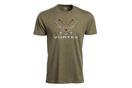 Vortex Apparel Men's Turkey Core Logo Short Sleeve T-Shirt - Military Heather exclusive deals