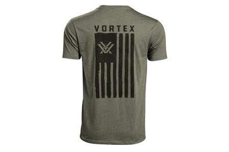 Vortex Apparel Men`s Salute Short Sleeve T-Shirt - Dark Olive Heather exclusive deals