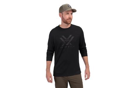Vortex Apparel Core Logo Performance Grid Long Sleeve Shirt - Black exclusive deals