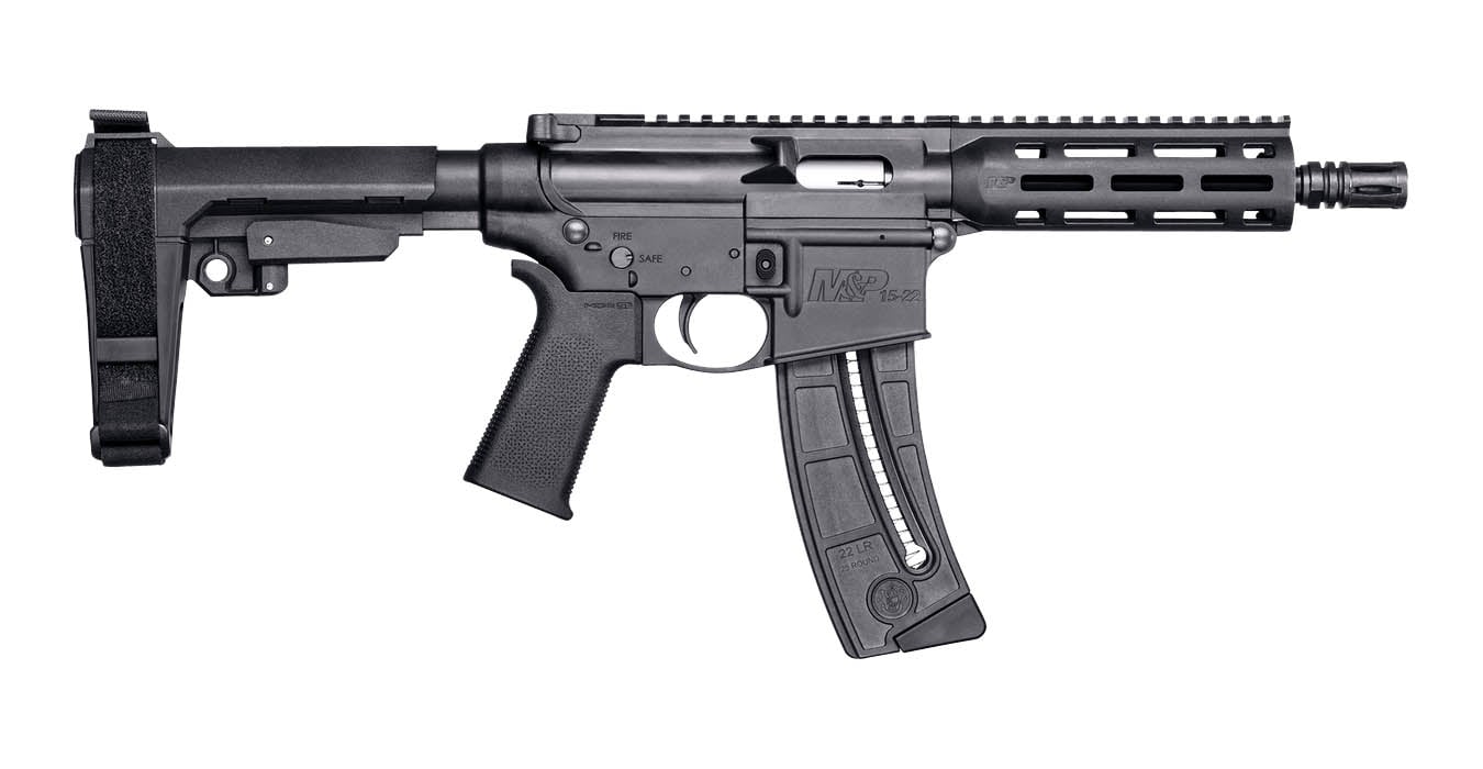 No. 7 Best Selling: SMITH AND WESSON MP 15-22 AR PISTOL 8` BBL 22LR SBA BRACE