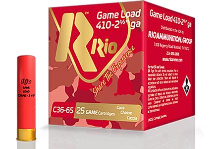Rio 410 Gauge 3 Inch 6 Shot Shotshell Game Load Heavy Field 25/Box