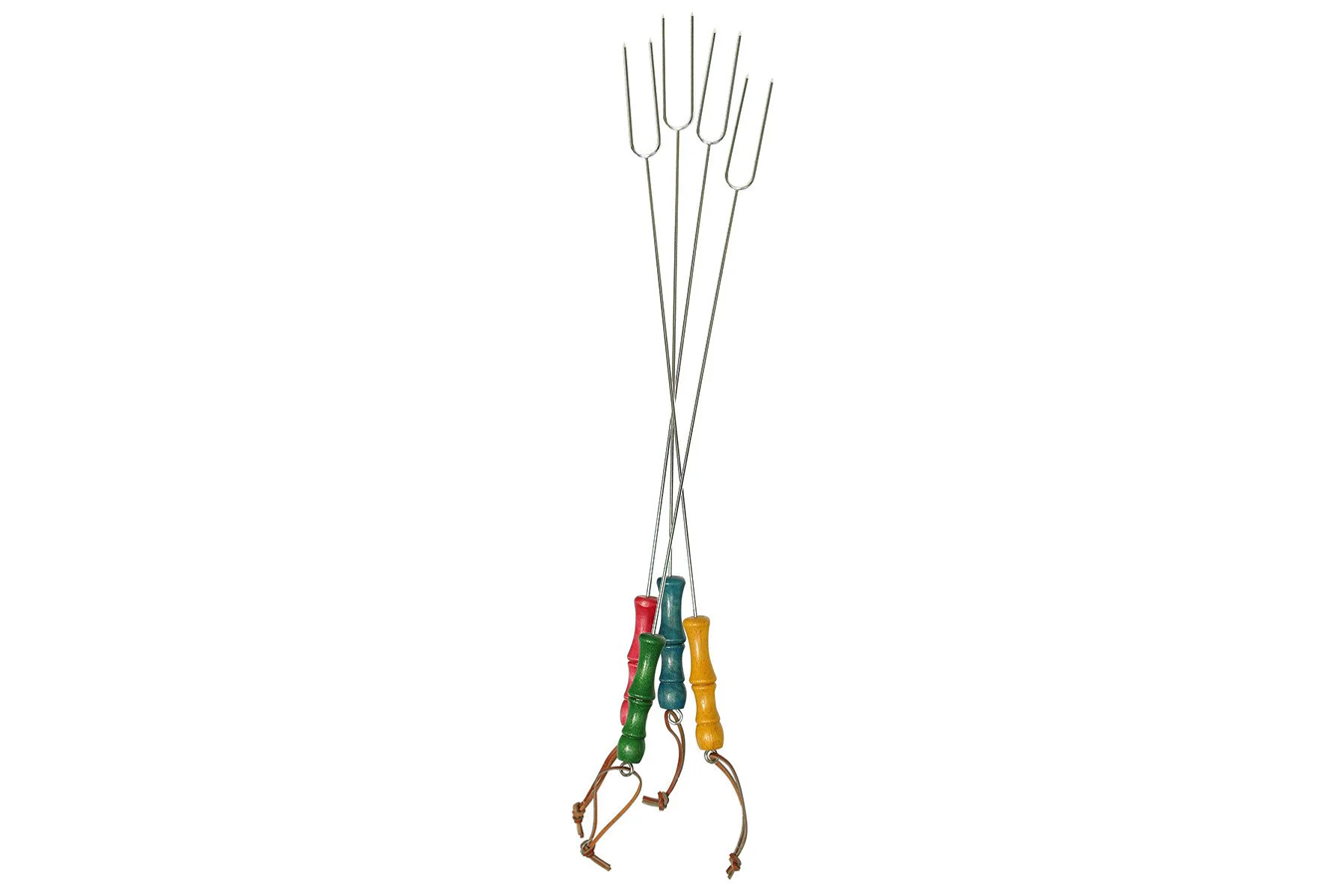 Rome S Picnic Forks For Marshmallow Roasting (Multicolored Handles)