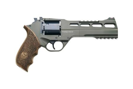 CHIAPPA RHINO 60DS 357 MAGNUM 6 IN GREEN CERAKOTE VENT RIB BARREL WALNUT GRIPS 6 SHOT