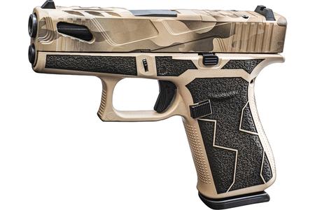 GLOCK MODEL 43X MOS SUBCOMPACT 9 MM 3.41 IN BARREL TAN/BLACK BREAKUP PATTERN