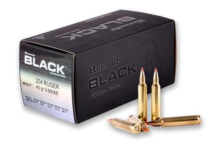 Hornady 204 Ruger 40gr V-MAX Black 50/Box