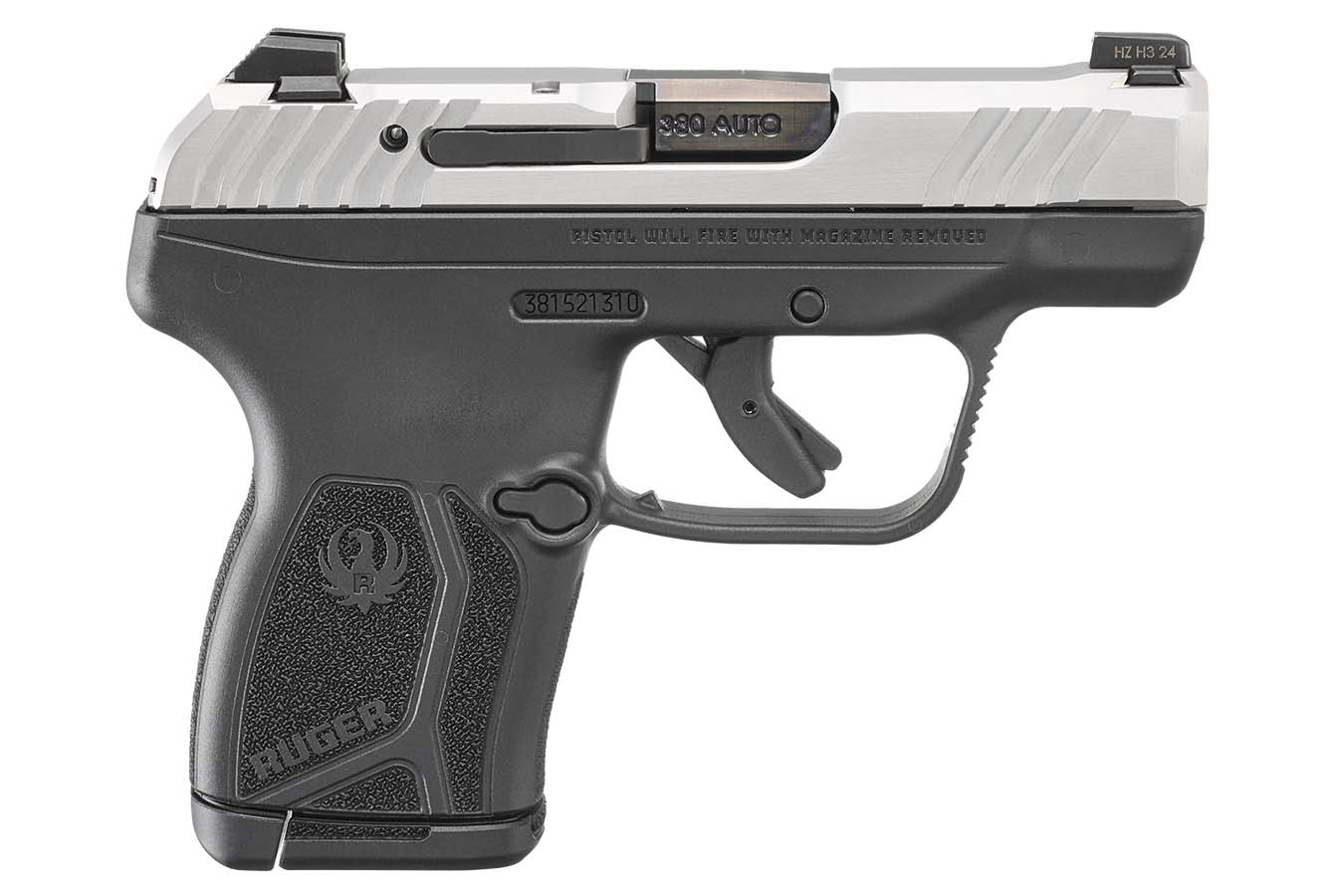 No. 40 Best Selling: RUGER LCP MAX .380 AUTO SS SLIDE BLK FRAME
