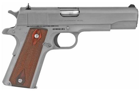COLT GOVERNMENT 38 SUPER 5 IN BARREL STAINLESS 9 RD BLEMISHED
