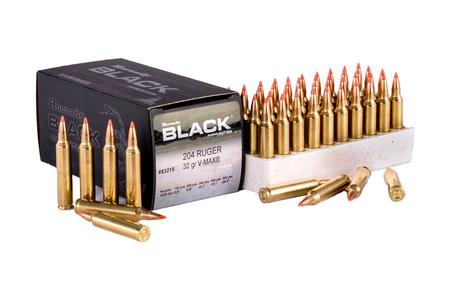 Hornady 204 Ruger 32 gr V-Max Black 50/Box