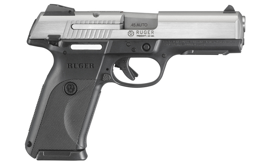 RUGER SR45 45 AUTO CENTERFIRE PISTOL STAINLESS