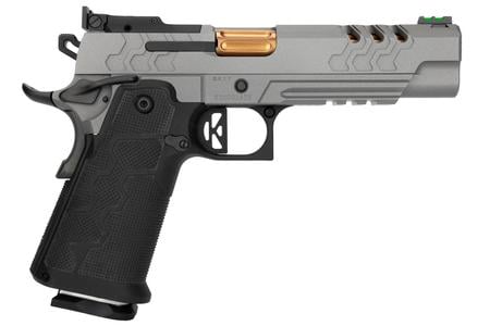 2K11 TARGET 9 MM STAINLESS PISTOL OPTIC READY 1-17 RD AND 2-20 RD MAGAZINES