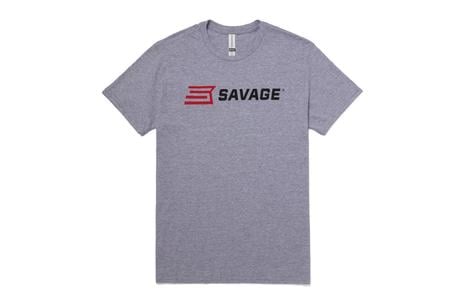 SAVAGE LOGO SS TEE GREY
