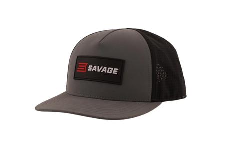 SAVAGE SMALL LOGO HAT GREY BLACK
