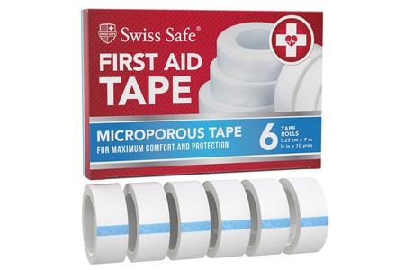 SWISS SAFE FIRST AID TAPE 6 PACK