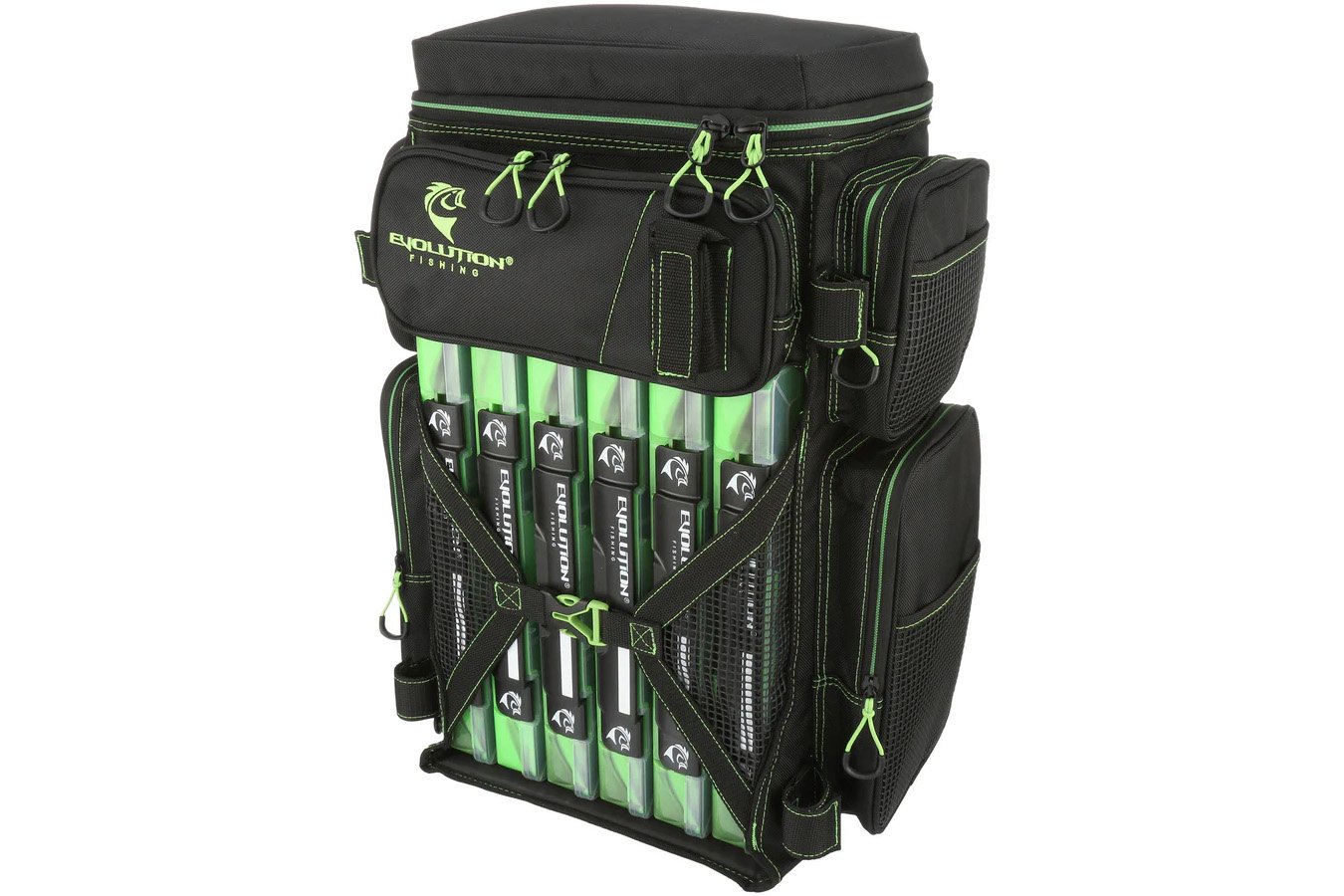 EVOLUTION OUTDOORS 3700 DRIFT TACKLE BACKPACK - GREEN 