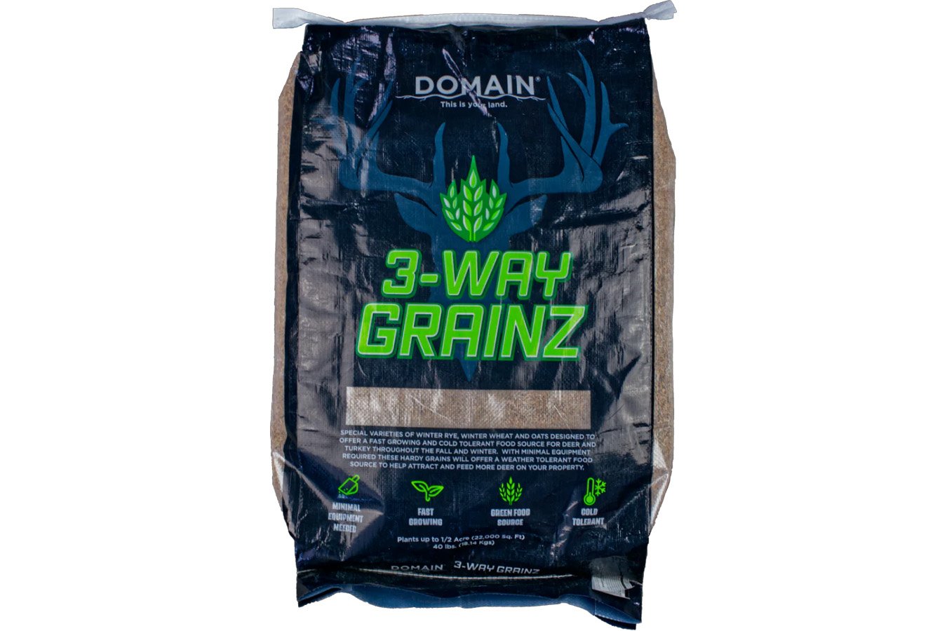 Domain Outdoors 3-Way Grainz Bag 1/2 Acre Food Plot Seed 