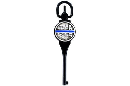 BLUE LINE LOGO HANDCUFF KEY