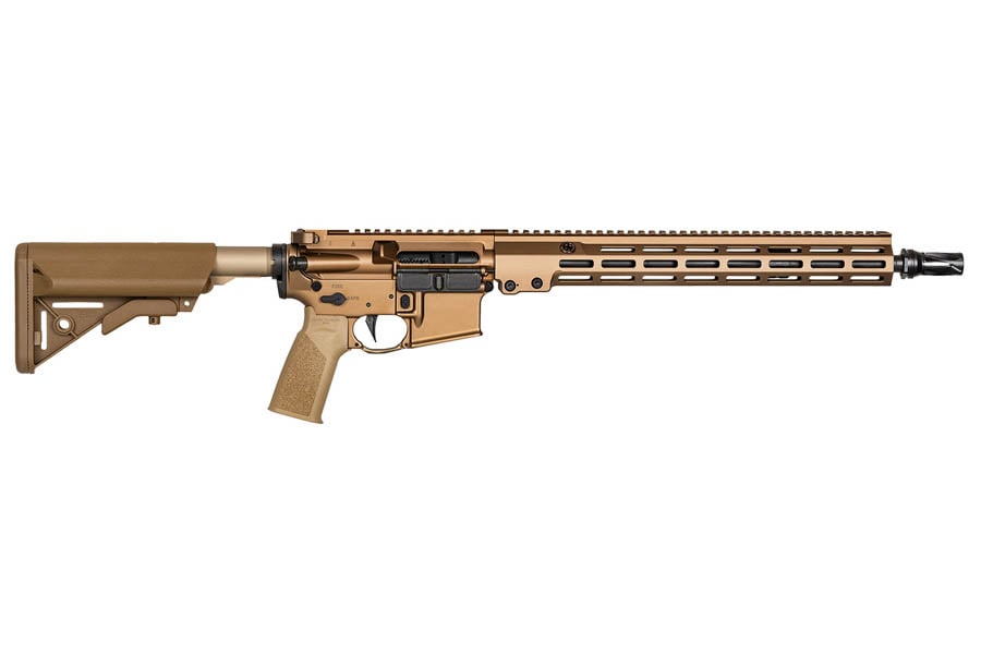 Geissele MOD 1 Super Duty 223 Remington 5.56 NATO Semi Automatic Rifle In Desert Dirt Cerakote 