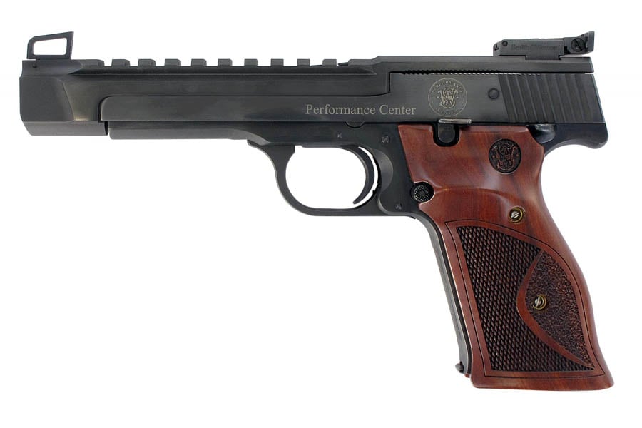 Smith & Wesson Smith And Wesson 41 22 LR Semi Automatic Pistol With Wood Grips 