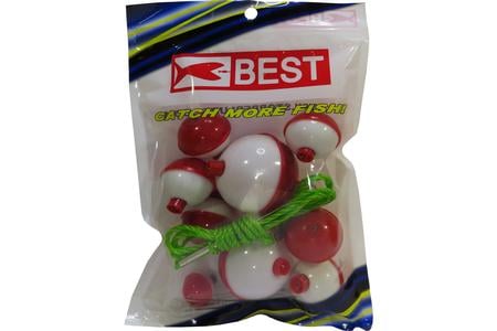 RED/WHITE FLOATS W/STRINGER