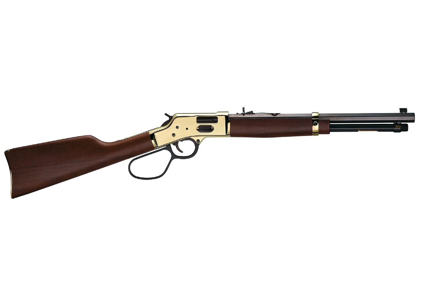 Henry Big Boy Brass Side Gate 357 Magnum/38 SPL Lever-Action Heirloom Carbine Rifle with 16.5 Inch Barrel
