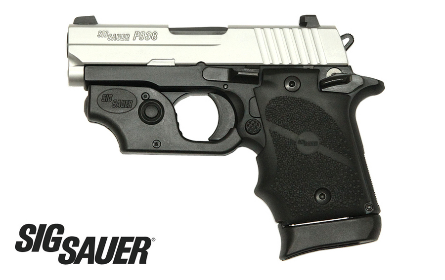 SIG SAUER P938 9MM 2-TONE PISTOL WITH SIG LASER