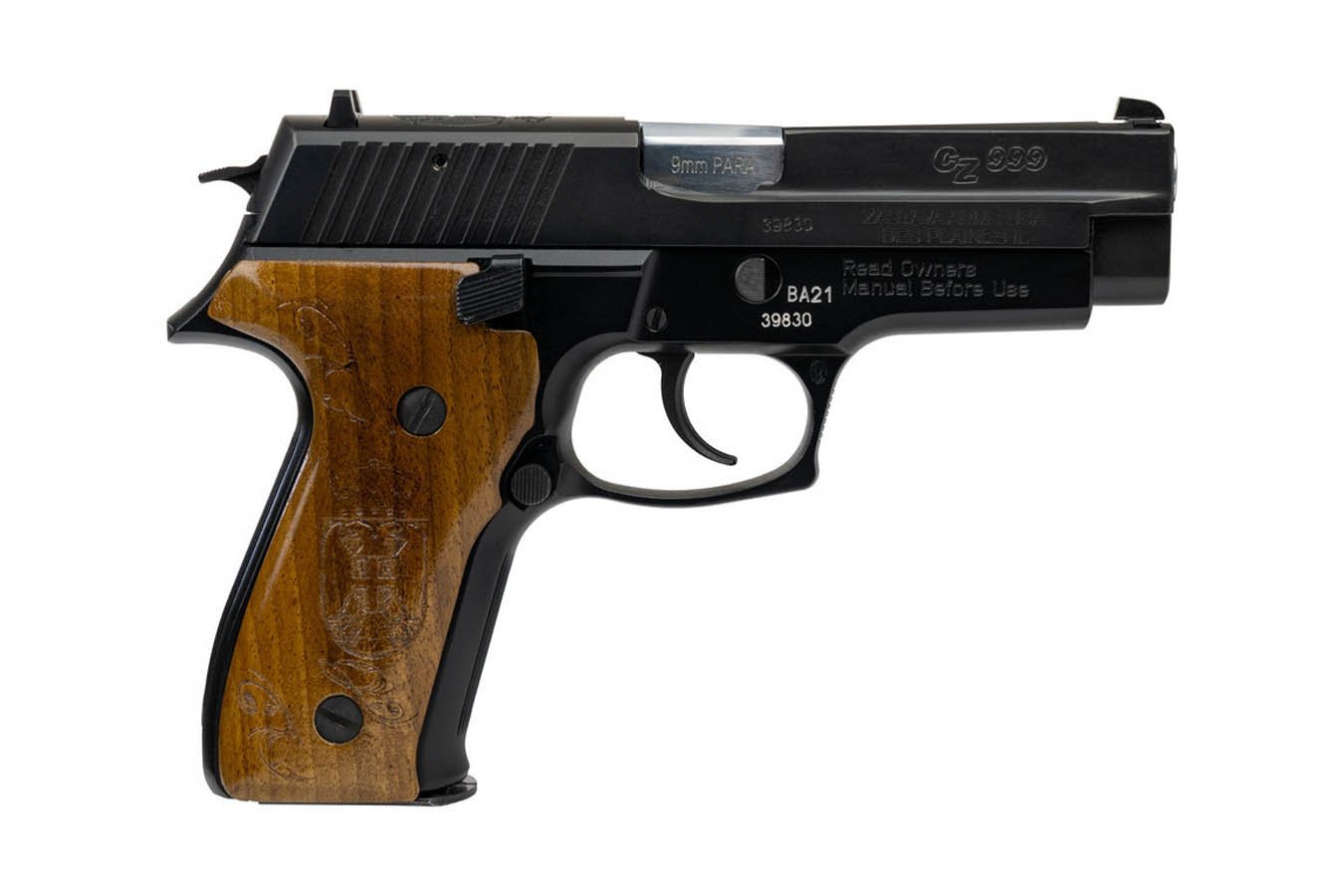 Zastava CZ999 9mm Pistol With Wood Grips 